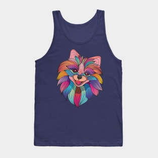 fluffy dog head Tank Top